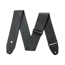 Dunlop BMF15BK BMF Tri-Glide Leather Black  ремень для гитары, черный, кожаный, ширина 2.5"