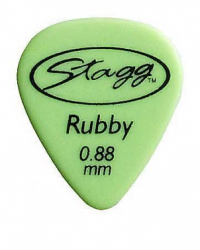 STAGG RSR88 Медиаторы нейлоновые, модель Ruby Standard, толщина 0,88 мм, цвет: зеленый. Цена за 1 шт, в упаковке 72 штук