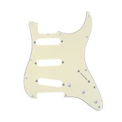MX1388CM Защитная накладка гитары Fender Stratocaster SSS, 3 слоя, кремовая, Musiclily