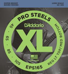 EPS165 ProSteels  Custom Light, 45-105, Long Scale, D'Addario