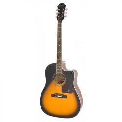EPIPHONE AJ-220SCE Vintage Sunburst Акустическая гитара, цвет саберст,...