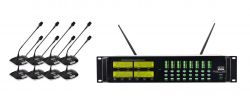 XLine MD-CS8 Беспроводная восьмиканальная конференц-система. Частотный диапазон UHF 650- 755 МГц.