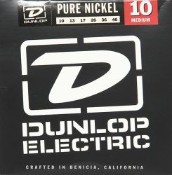DEK1046 Pure Nickel Комплект струн для электрогитары, никель, Medium, 10-46, Dunlop