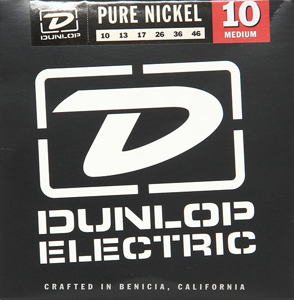 DEK1046 Pure Nickel Комплект струн для электрогитары, никель, Medium, 10-46, Dunlop