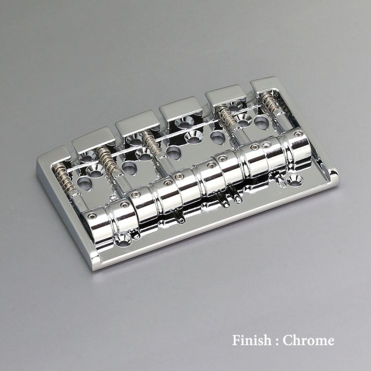 404SJ-5-C Бридж (струнодержатель) для 5-струнной бас-гитары, хром, Gotoh