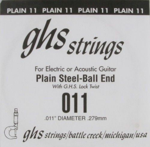 Струна одиночная для акустической и электрогитары GHS 011