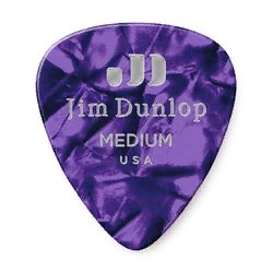 Dunlop 483P13MD Celluloid Purple Pearloid Medium 12Pack  медиаторы, средние, 12 шт.