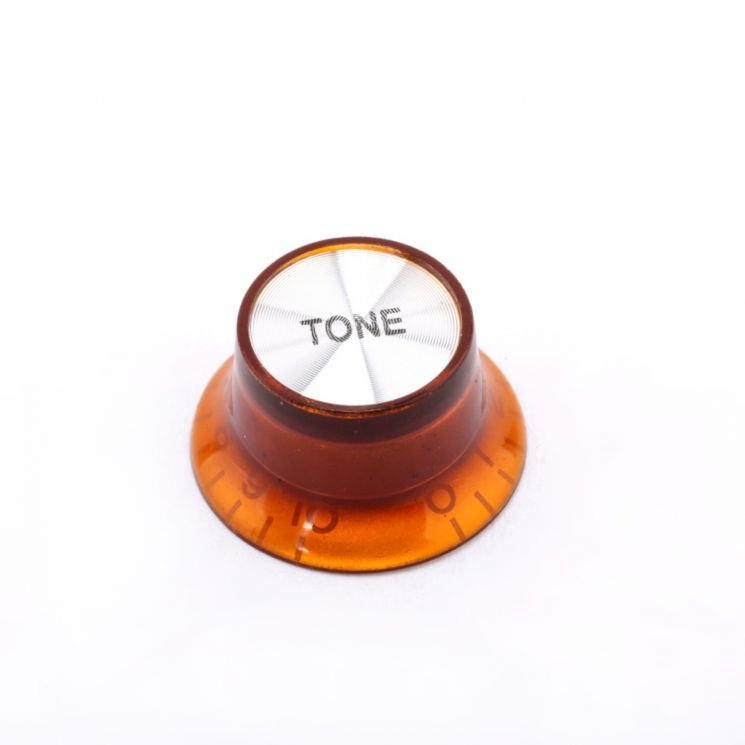 MX1059 Ручка потенциометра Gibson Style, Tone, метрическая, янтарь, Musiclily