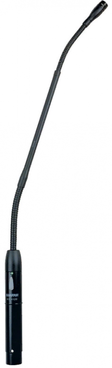 SHURE MX412S/N Микрофон на гусиной шее без капсюля, 30,5 см, встроен.предусилитель, Mute, LED индикатор, 50-17000 Гц, 18 мВ/Па, Max.SPL 121,5 дБ