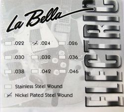 EL024 Отдельная струна, сталь в никелевой оплетке, 024, La Bella