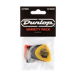 Dunlop PVP101 Variety 12Pack  набор из 6 видов популярных медиаторов тонкие/ средние, 12 шт.