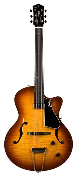 035700 5th Avenue Jazz Sunburst HG Электрогитара арктоп, с чехлом, Godin