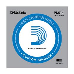 PL014 Plain Steel  D'Addario