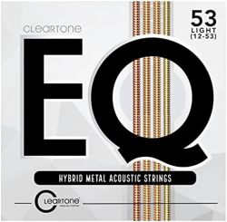 7812 EQ Hybrid Metal Комплект струн для акустической гитары, с покрытием, 12-53, Cleartone