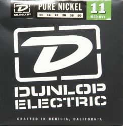 DEK1150 Pure Nickel Комплект струн для электрогитары, никель, Medium Heavy, 11-50, Dunlop
