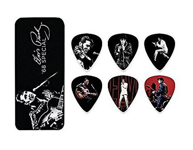 EPPT02 Elvis Presley '68 Медиаторы 6шт, средние, в коробочке, Dunlop