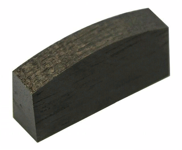 Порожек ВЕРХНИЙ для альта (406мм) ЗАГОТОВКА, материал - EBONY (чёрное дерево)