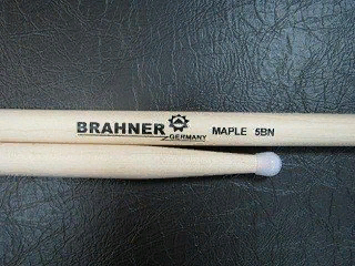 Барабанные палочки BRAHNER  5BN клён, XL (16*406), нейлоновый наконечник Barrel