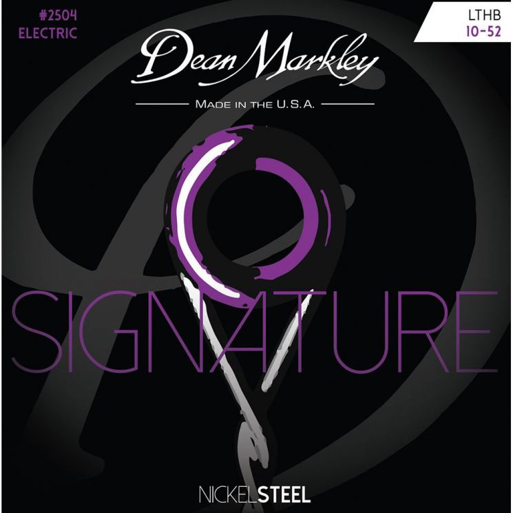 DM2504 Signature LTHB Комплект струн для электрогитары, никелированные, 10-52, Dean Markley