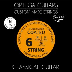 NYS44N Select Комплект струн для классической гитары 4/4, с покрытием, Ortega