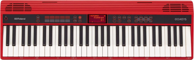 Roland GO-61K  синтезатор, 61 клавиша, 128 полифония, 500 тембров, Bluetooth Ver 4.2