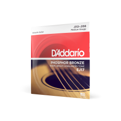 Струны для акустической гитары D'ADDARIO EJ17