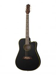 ACS-C41BK Гитара акустическая, с вырезом, черная, Niagara