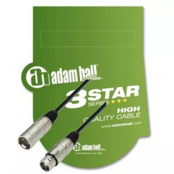 Adam Hall K3MMF0300  микрофонный кабель 3Star XLR(F)-XLR(M) с разъёмами AH, 3 м.