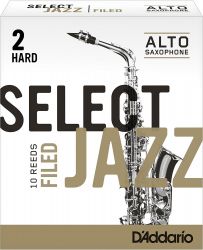 D`ADDARIO WOODWINDS RSF10ASX2H Select Jazz Filed Alto Saxophone Reeds, 2H, 10 BX