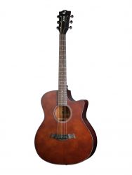 ZA-83CM-BR Гитара акустическая, с вырезом, коричневая, Foix
