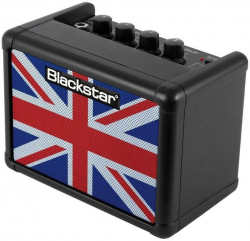 Blackstar FLY3-Union-Flag-Black  Мини комбо для электрогитары. 3W. 2 канала. Вcтроенный Delay