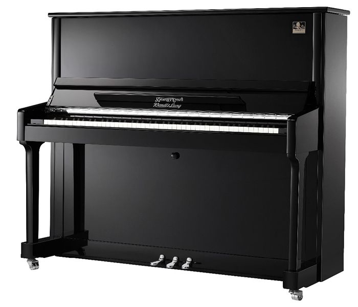 W130BL Пианино акустическое, черное, с банкеткой Wendl&Lung