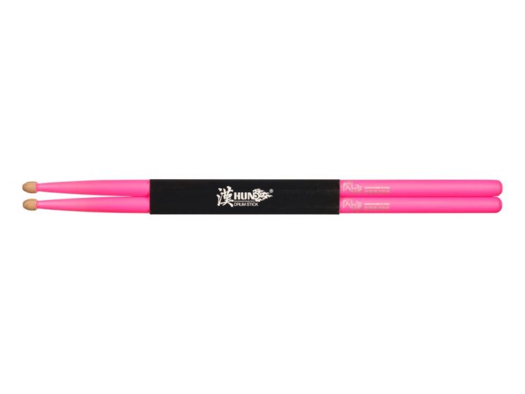 10101003010 Fluorescent Series 7A Барабанные палочки, розовые, орех гикори, HUN
