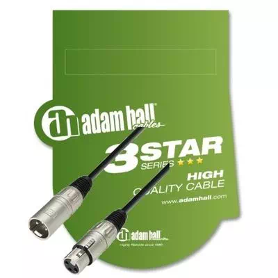 Adam Hall K3MMF0600  микрофонный кабель 3Star XLR(F)-XLR(M) с разъёмами AH, 6 м.