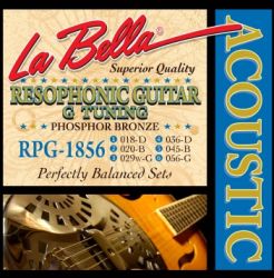 RPG-1856 Resophonic Phosphor Bronze Комплект струн для резонаторной гитары, ф/б, 18-56, La Bella