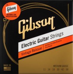 GIBSON SEG-HVR11 VINTAGE REISSUE ELECTIC GUITAR STRINGS, MEDIUM GAUGE 