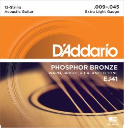 EJ41 Phosphor Bronze Extra Light 9-45, D'Addariо