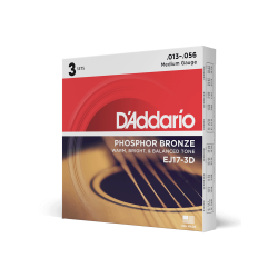 Струны для акустической гитары D'ADDARIO EJ17 -3D