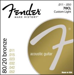 Fender STRINGS NEW ACOUSTIC 70CL 80/20 BRONZE 11-50
