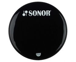 91066600 PB 16 B/L Пластик для бас-барабана 16'', черный, Sonor