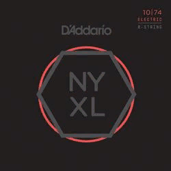 D`Addario NYXL1074  струны для 8 стр. электрогитары, 10-74