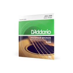 Струны для акустической гитары D'ADDARIO EJ18