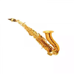 Wisemann DSS-C500  саксофон-сопрано Bb изогнутый, профессиональный, лак-золото