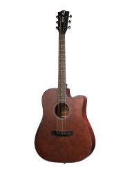 ZD-83CM-BR Гитара акустическая, с вырезом, коричневая, Foix