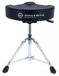 K&M 14035-000-02  стул для барабанщиков, мотоседло, пневмопружина, кожзам, черный