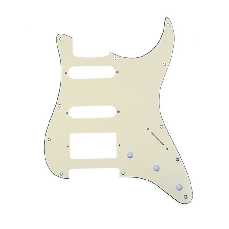 MX1382CM Защитная накладка гитары Fender Stratocaster HSS, 3 слоя, кремовая, Musiclily