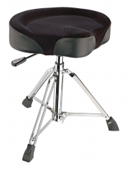 K&M 14036-000-02  стул для барабанщиков, мотоседло, пневмопружина, вельвет, черный