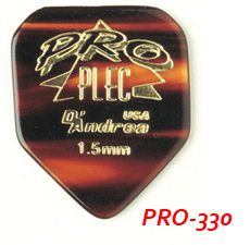 PRO330 PRO-PLEC Медиаторы 12шт, 1,5мм жесткие, конверт, D`Andrea