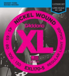 EXL170-5 XL NICKEL WOUND 5-string Long Regular Lig 45-130 D`Addario