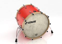 16122438 SQ1 2414 BD NM 17338 Бас-барабан 24" x 14", без кронштейна, красный, Sonor